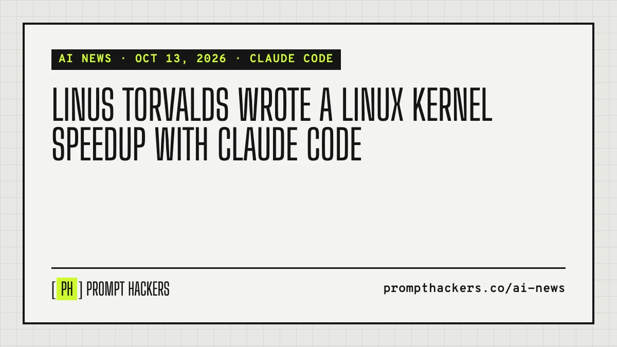 Linus Torvalds wrote a Linux kernel speedup with Claude Code
