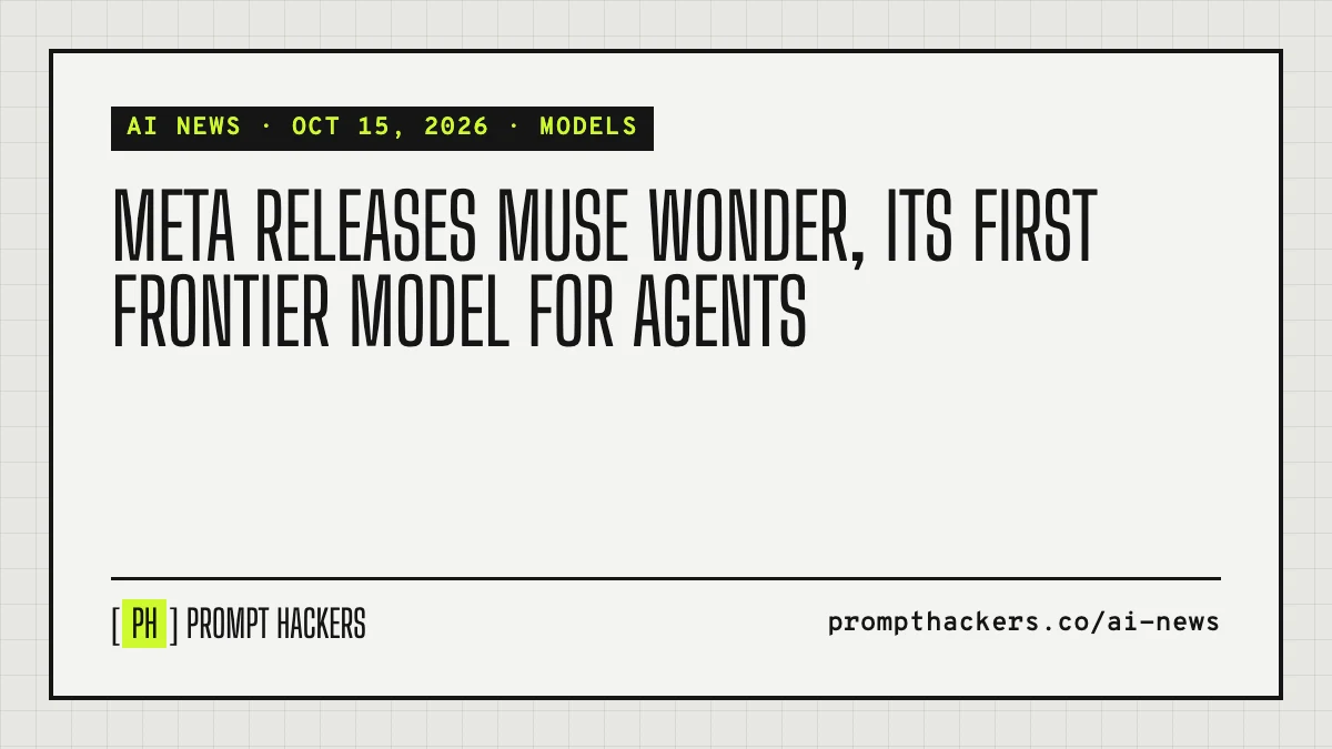 Meta releases Muse Wonder, its first frontier model for agents