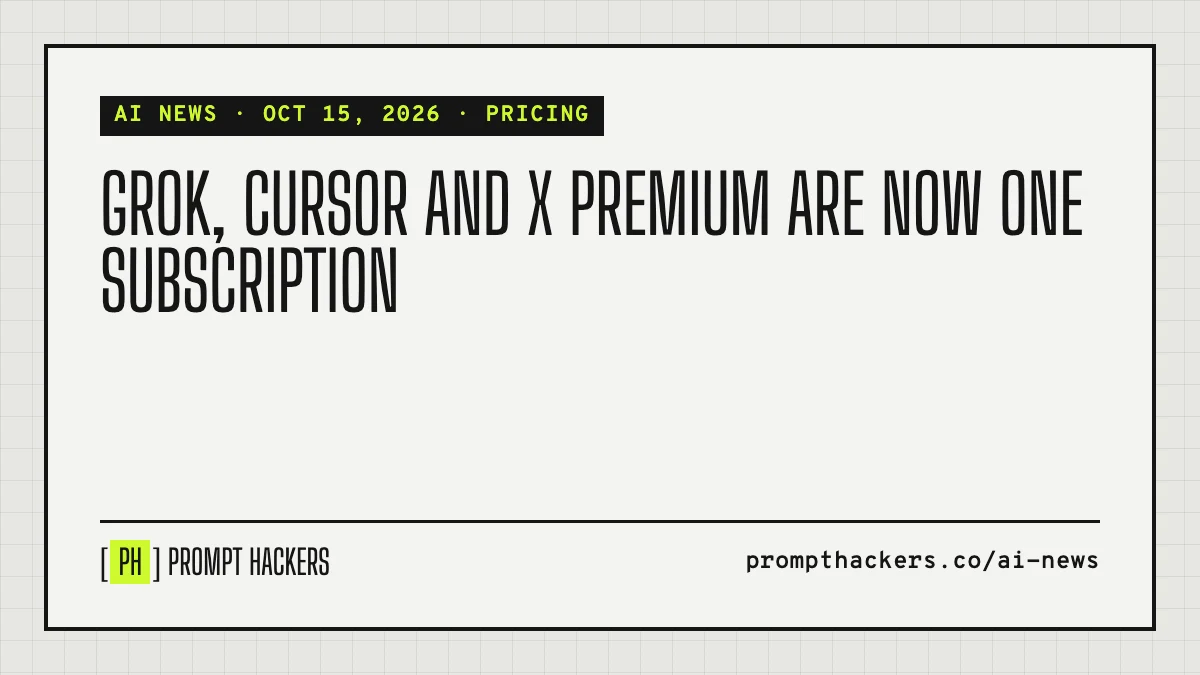 Grok, Cursor and X Premium are now one subscription